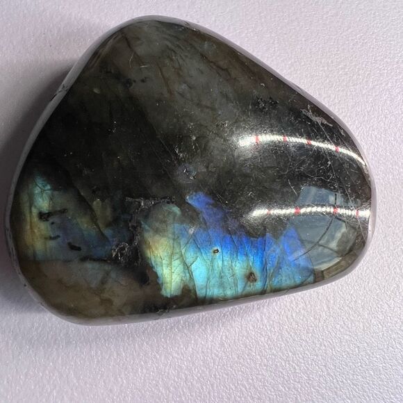 Labradorite Crystal‎ Palmstone (7) - Picture 4 of 10